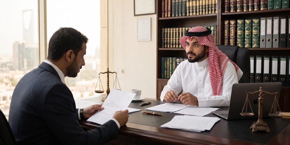 جلسة استشارة قانونية حول قضايا الفصل التعسفي والنزاعات العمالية   المحامي مشعل الشمري بالرياض