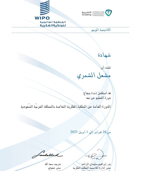 دورة عامة في الملكية الفكرية